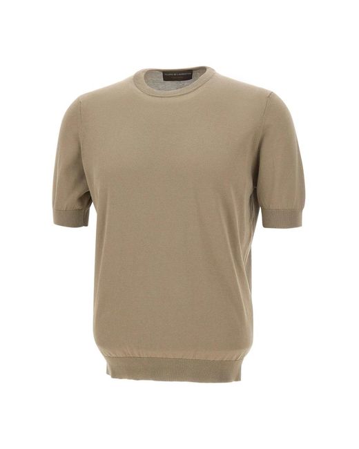 FILIPPO DE LAURENTIIS Natural Round-Neck Knitwear for men