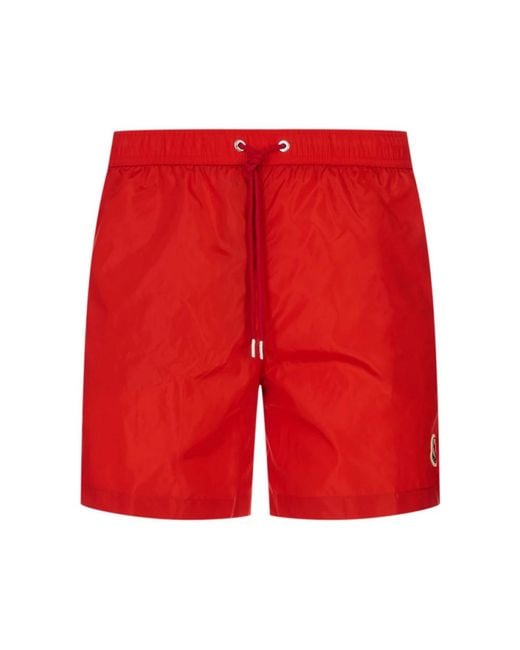 Moncler Red Beachwear for men