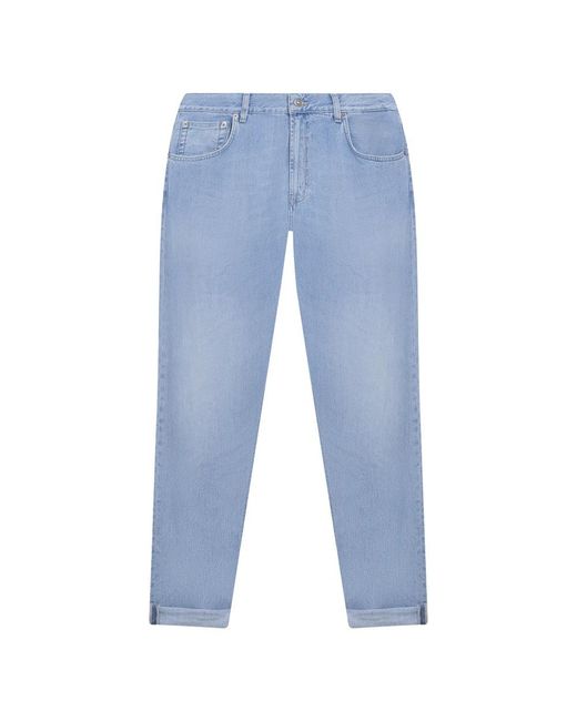 Dondup Blue Straight Jeans for men