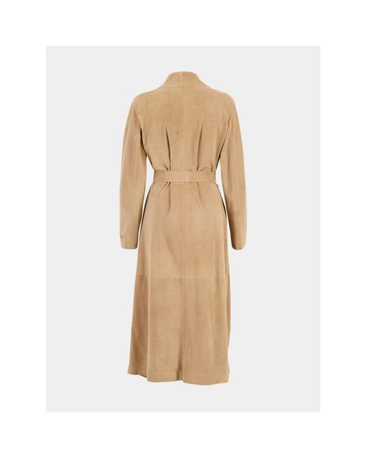 Fendi Natural Belted Coats