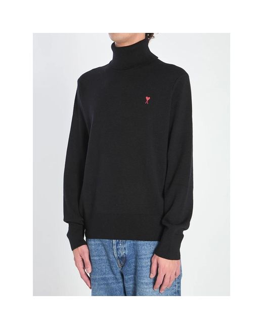 AMI Black Turtlenecks for men