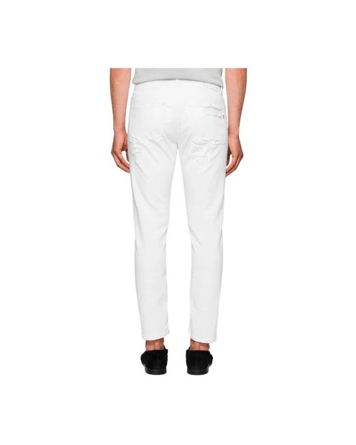 Dondup Moderne slim fit carrot jeans in White für Herren