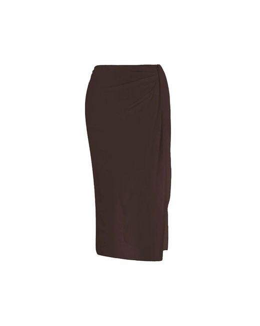 Jacquemus Brown Midi Skirts