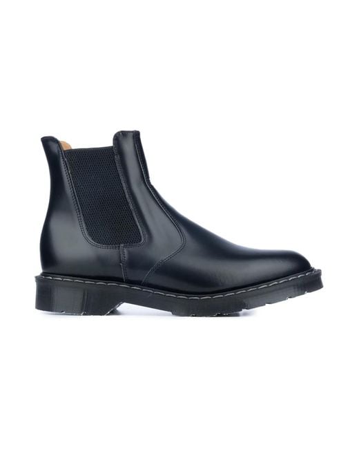 Solovair Blue Chelsea Boots for men