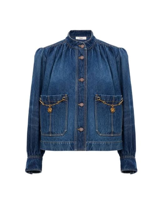 Denim Jackets di Chloé in Blue
