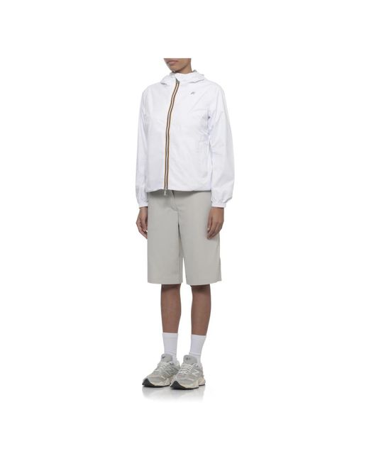K-Way White Light Jackets