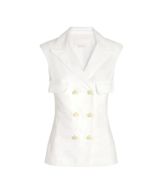 Genny White Vests