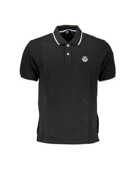 North Sails Black Polo Shirts for men