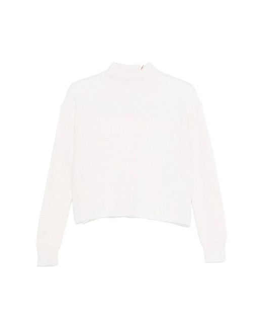 Max Mara Truien & Vesten ,Wit ,Wol Fufy Sweater in het White