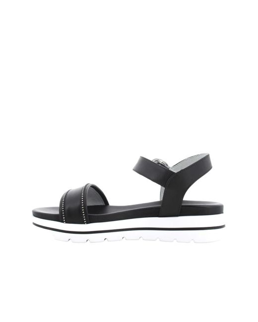 Nero Giardini Black Schwarze sandalen für frauen