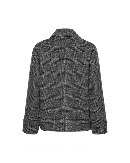 Kaffe Jassen ,Zwart ,Wol Kafabiola Short Jacket in het Gray