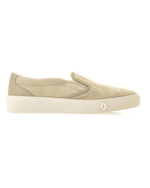 Dior Suede slip-on loafers in White für Herren