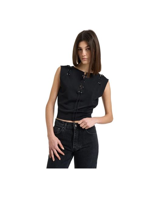 IRO Black Sleeveless Tops