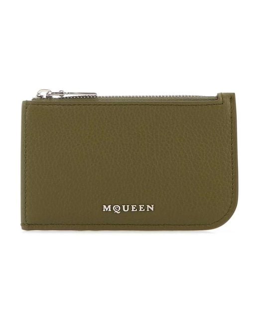 McQueen Green Wallets & Cardholders for men