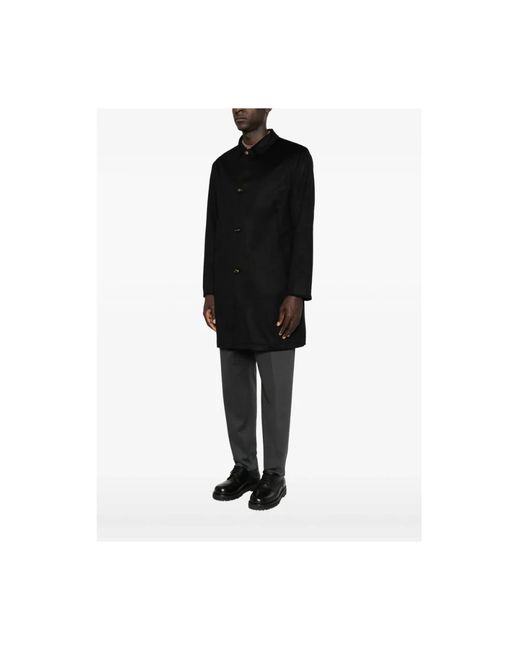 KIRED Black Single-Breasted Coats for men