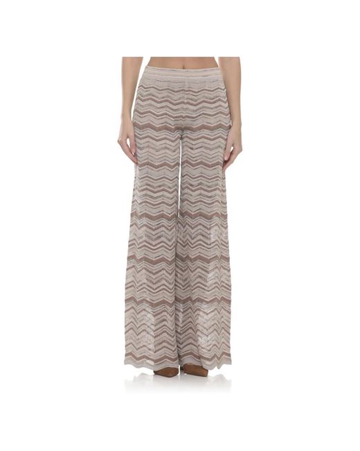 D.exterior Natural Wide Trousers