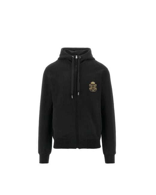 Dolce & Gabbana Black Zip-Throughs for men