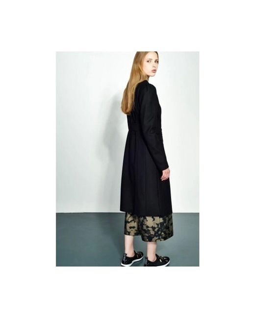 Liu Jo Black Double-Breasted Coats