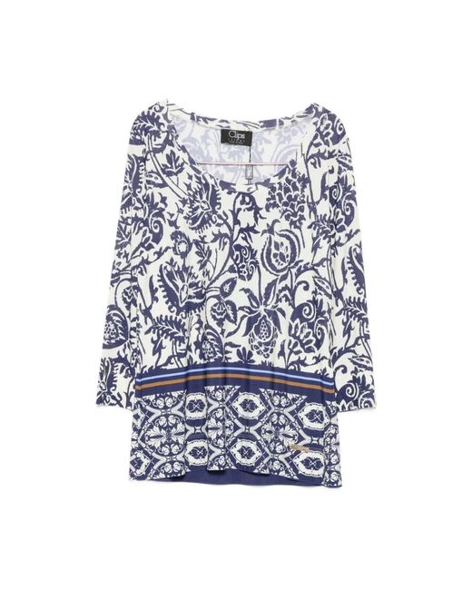 Blouses Clips de color Blue