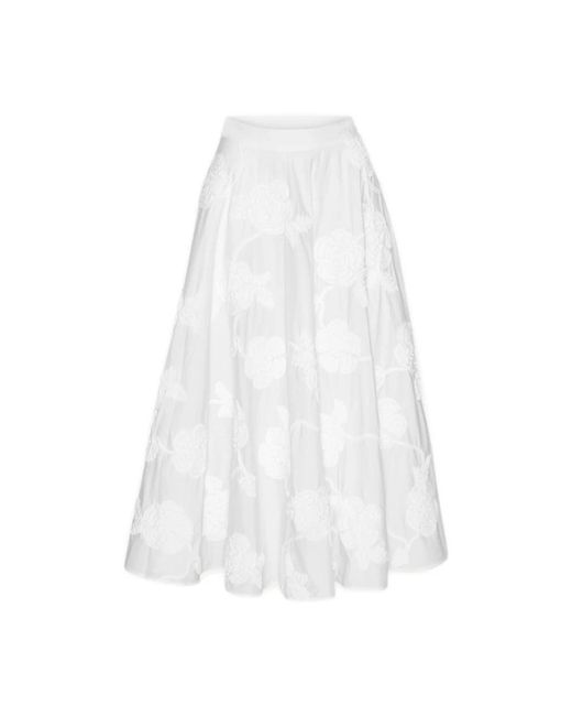ROTATE BIRGER CHRISTENSEN White Midi Skirts