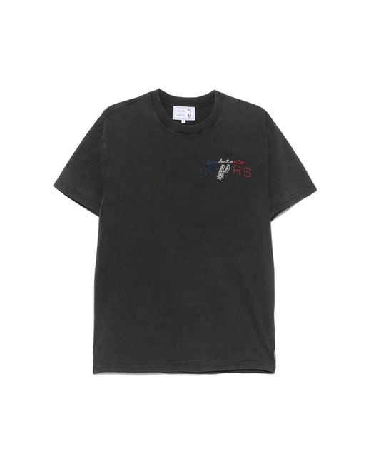 Maison Labiche Nba Samenwerking T-Shirt Carbon in het Black voor heren