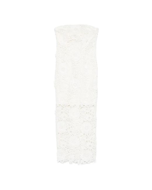 Midi Dresses ROTATE BIRGER CHRISTENSEN de color White