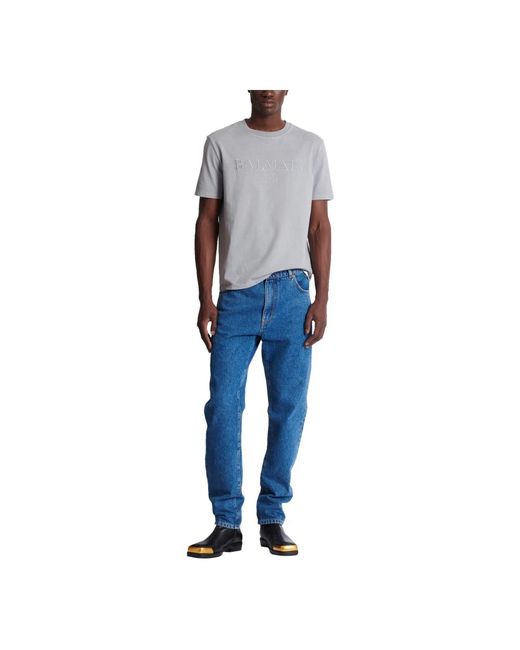 Balmain Jeans ,Blauw ,Katoen Recht Gesneden Jeans in het Blue voor heren