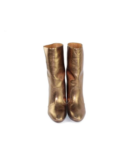 Chie Mihara Brown Heeled Boots