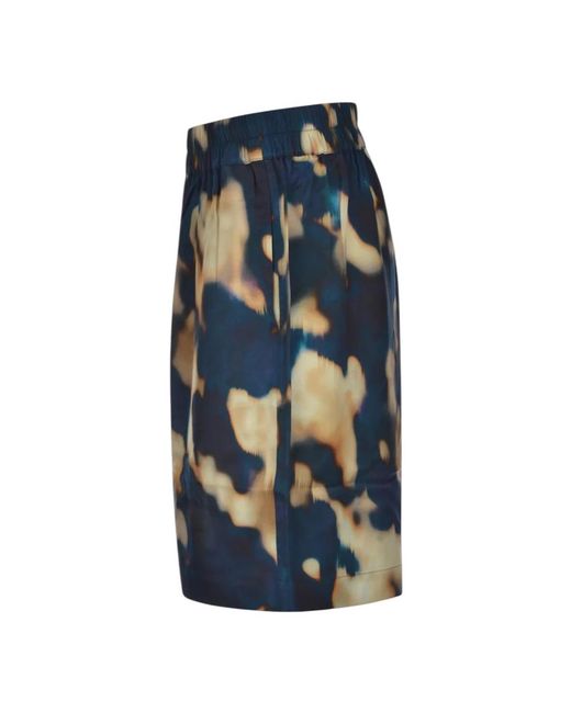Laneus Blue Casual Shorts for men