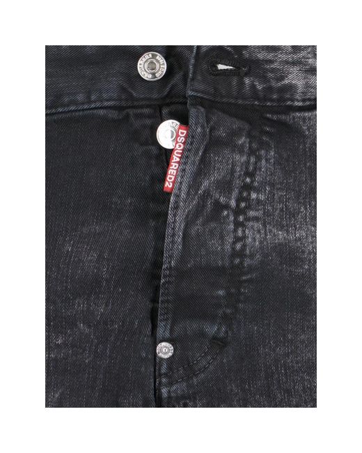DSquared² Schwarze skinny jeans in Gray für Herren