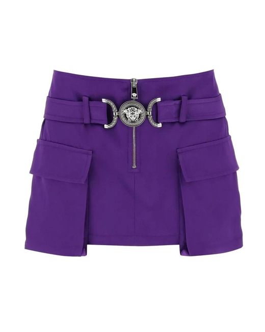 Skirts > short skirts Versace en coloris Purple