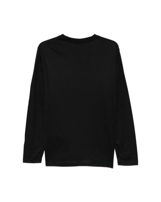 Emporio Armani Black Long Sleeve Tops for men