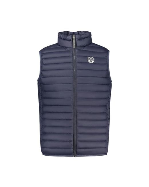 North Sails Blue Waistcoats for men