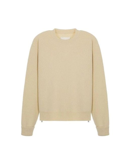 Jil Sander Natural Round-Neck Knitwear