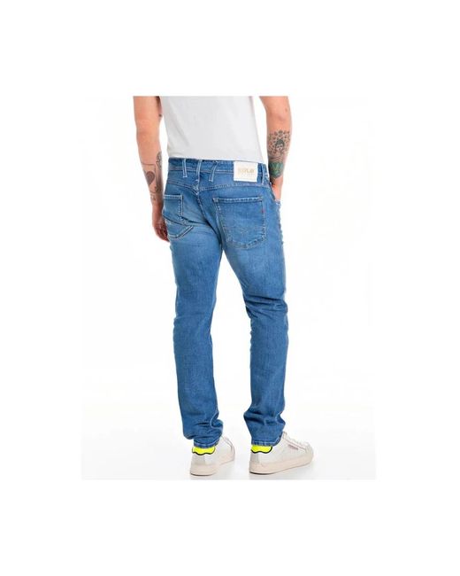 Replay Blue Slim Fit Jeans for men