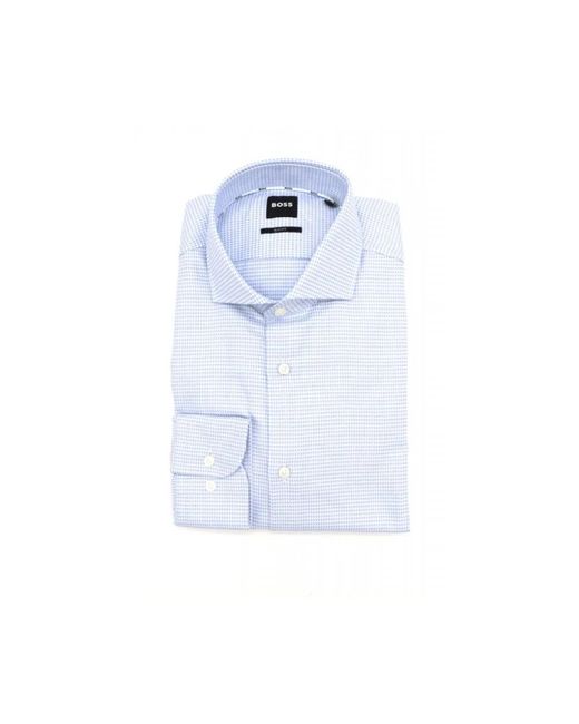 Boss Blue Formal Shirts for men
