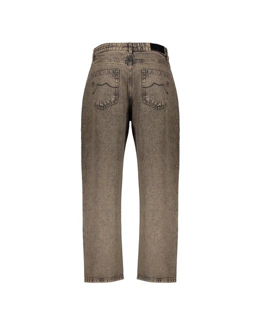 Moorer Gray Straight Fit Jeans