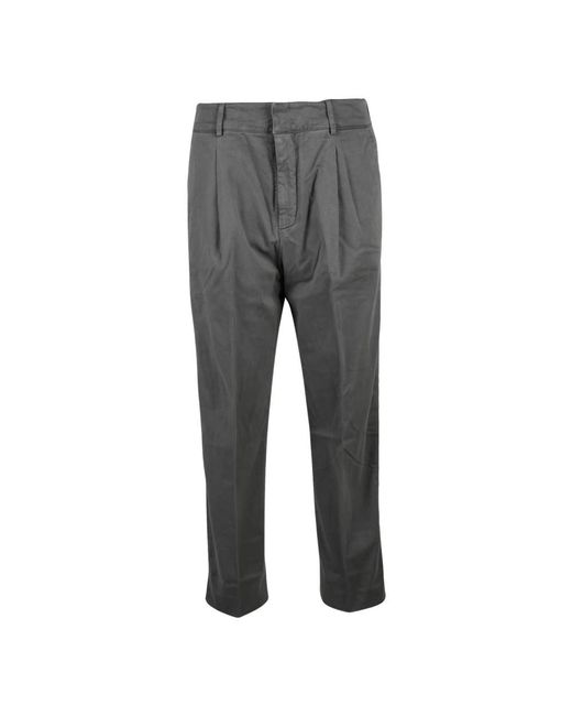 Dondup Gray Tapered Trousers