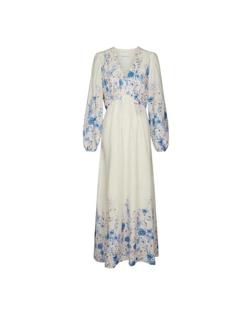Neo Noir Blue Maxi Dresses