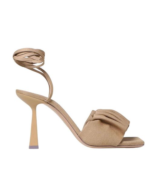 Sebastian Milano Metallic High Heel Sandals