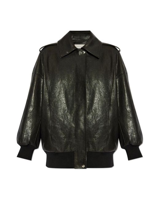 McQueen Black Leather Jackets
