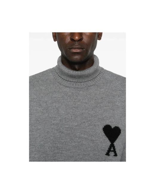 AMI Gray Turtlenecks for men