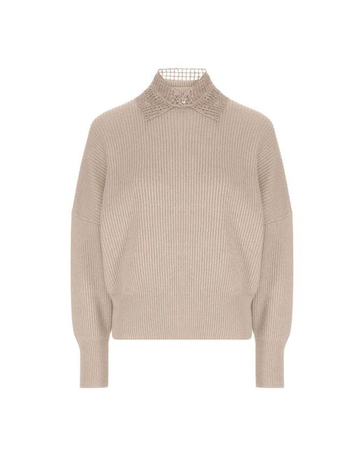 Brunello Cucinelli Natural Cashmere Knitwear