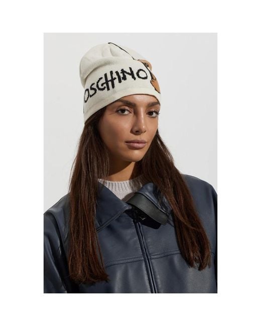 Beanies di Moschino in Natural