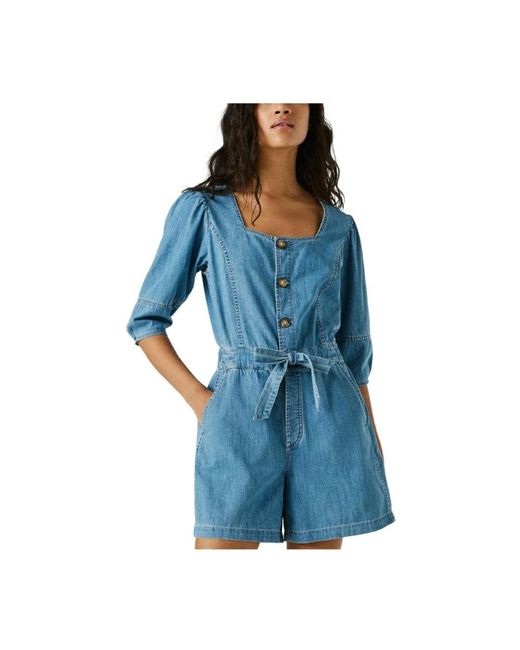 Pepe Jeans Blue Playsuits