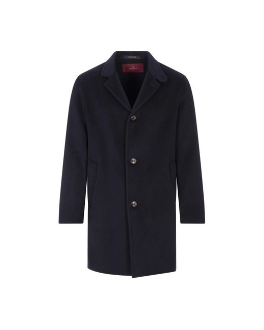 Montecore Blue Single-Breasted Coats for men