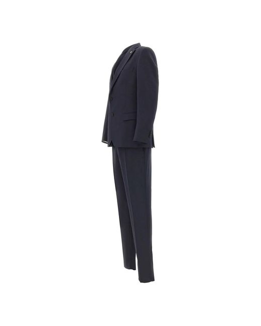 Manuel Ritz Blue Single Breasted Suits for men