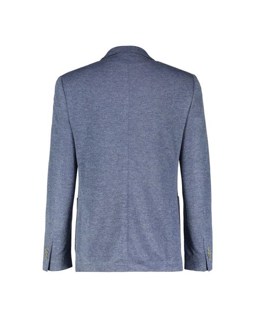 Lerros Gemusterter Jersey-Blazer in Blue für Herren