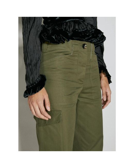 Trousers > slim-fit trousers Rabanne en coloris Green