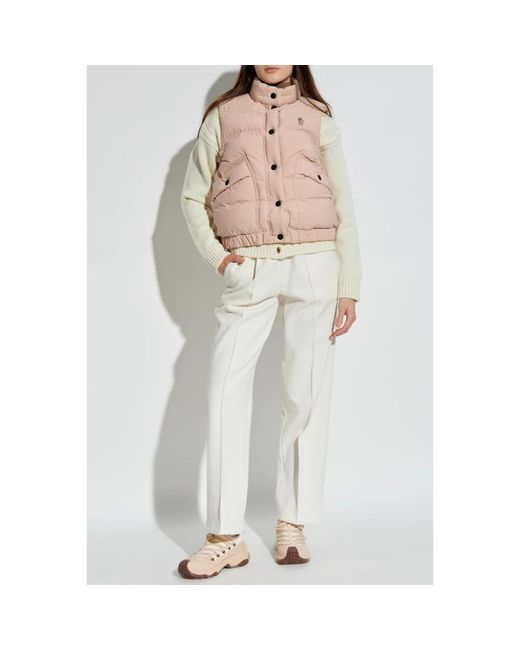 Moncler Jassen ,Roze ,Après-Ski Vest in het Natural